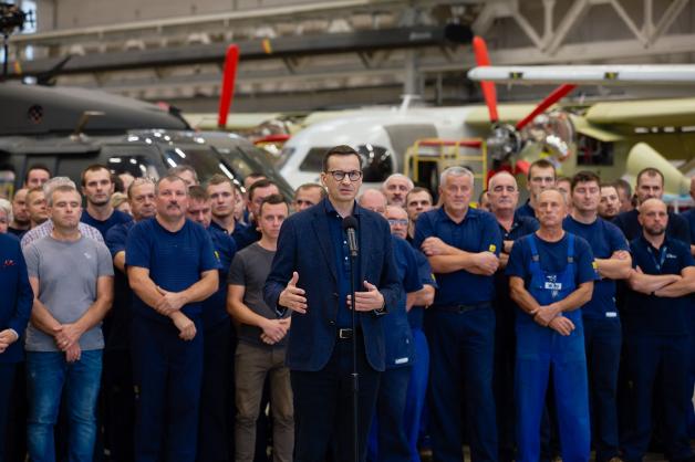 [VIDEO] Premier Mateusz Morawiecki w PZL Mielec
